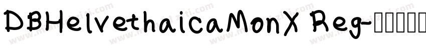 DBHelvethaicaMonX Reg字体转换